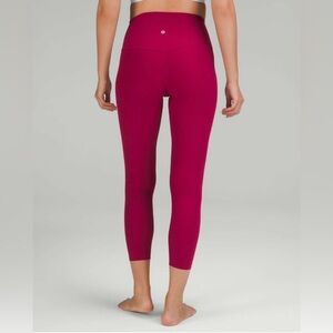 Lululemon Align Ribbed High Rise Leggings 25” Pomegranate Nulu Yoga Pants 12